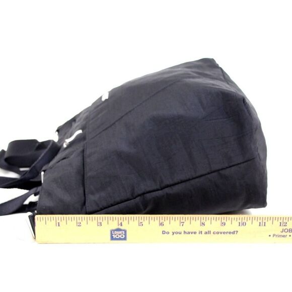 s-l400.png baggallini BLACK NYLON CANVAS SHOULDER BAG LAPTOP HANDBAG TOTE HOBO CARRY ON